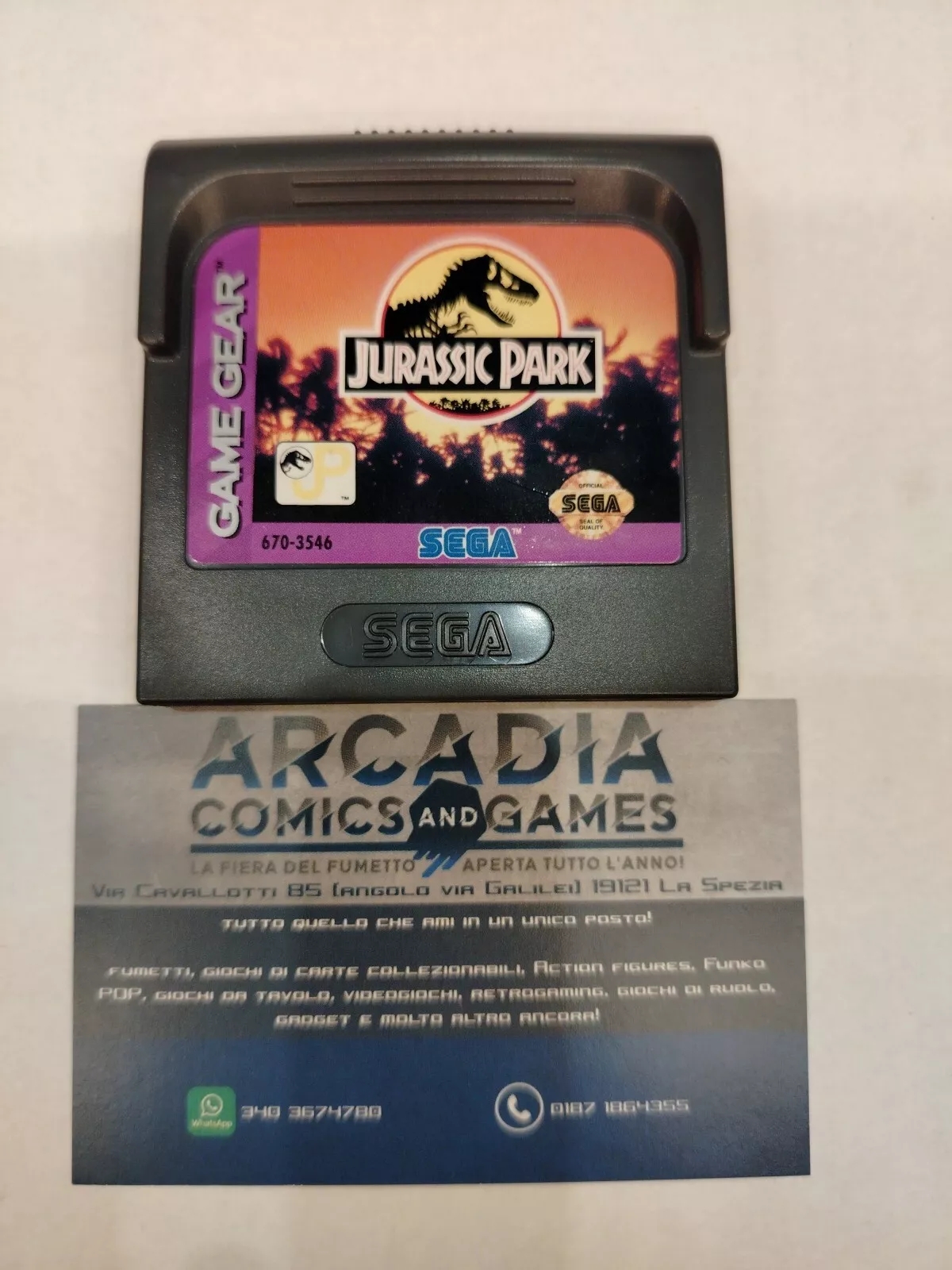 Jurassic Park Game Gear Sega PAL Loose Solo Cartuccia